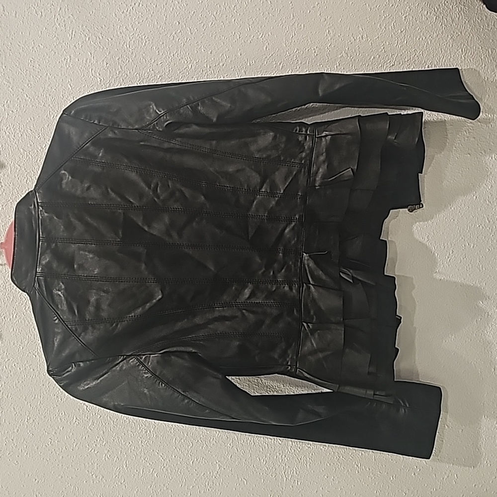 Halogen Leather Jacket - Black - Size Small, - image 3
